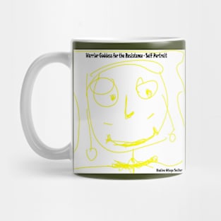 Warrior Goddess for the Resistance - Nadine Otego Seiler - Self Portrait - Back Mug